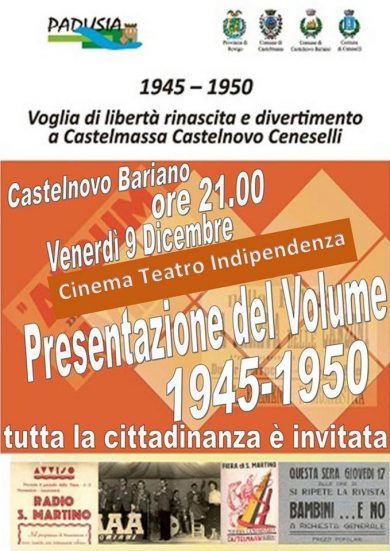 Padusia "1945-1950",presentazione pubblicazione