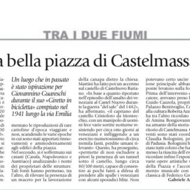 L'evoluzione della bella piazza di Castelmassa