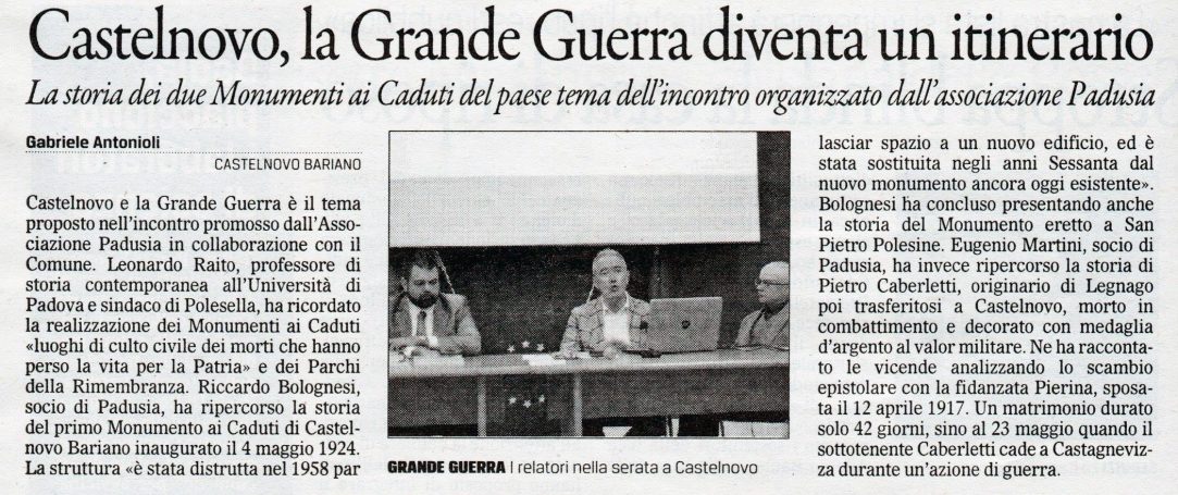 La Grande Guerra diventa un itinerario