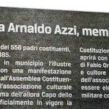 Domani si commemora Arnaldo Azzi