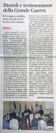 Ricordi e testimonianze della Grande Guerra