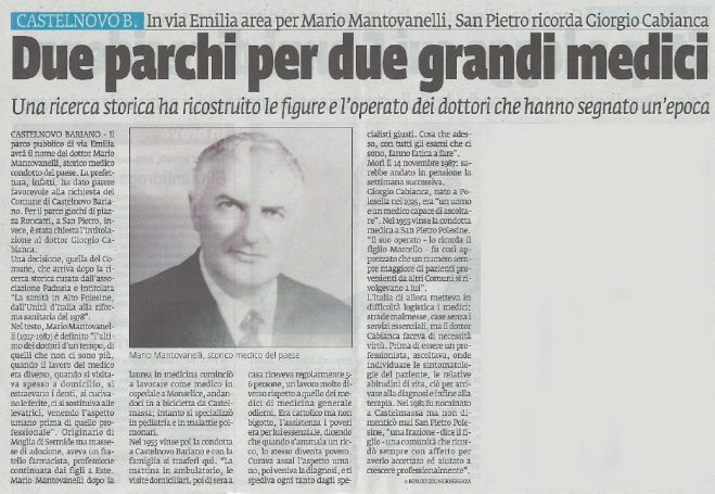 Due parchi per grandi medici